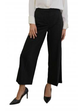 Pantaloni palazzo a vita alta con piega frontale Imperial